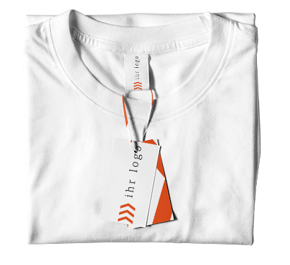 Drei farbige T-Shirts mit individuellem Logoaufdruck
